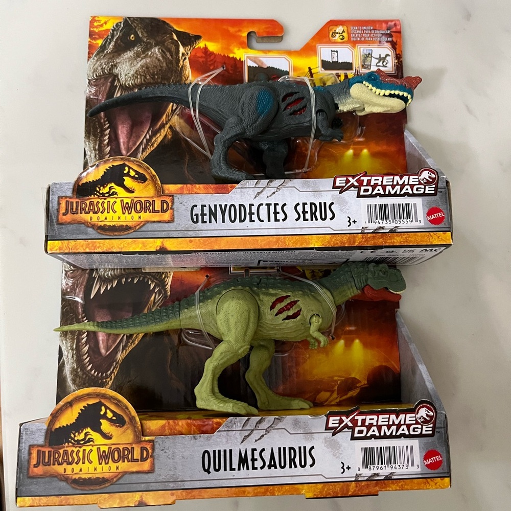 Jurassic Park World Dominion Extreme Damage Dinosaur Quilmesaurus Genyodectes